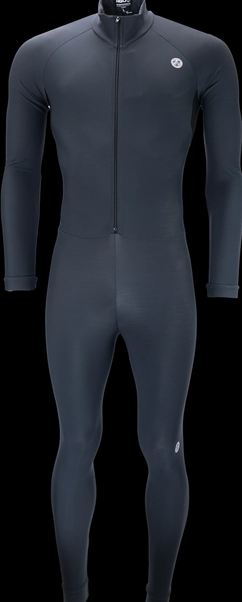 AGU marathon thermo schaatspak dames dark grey/black
