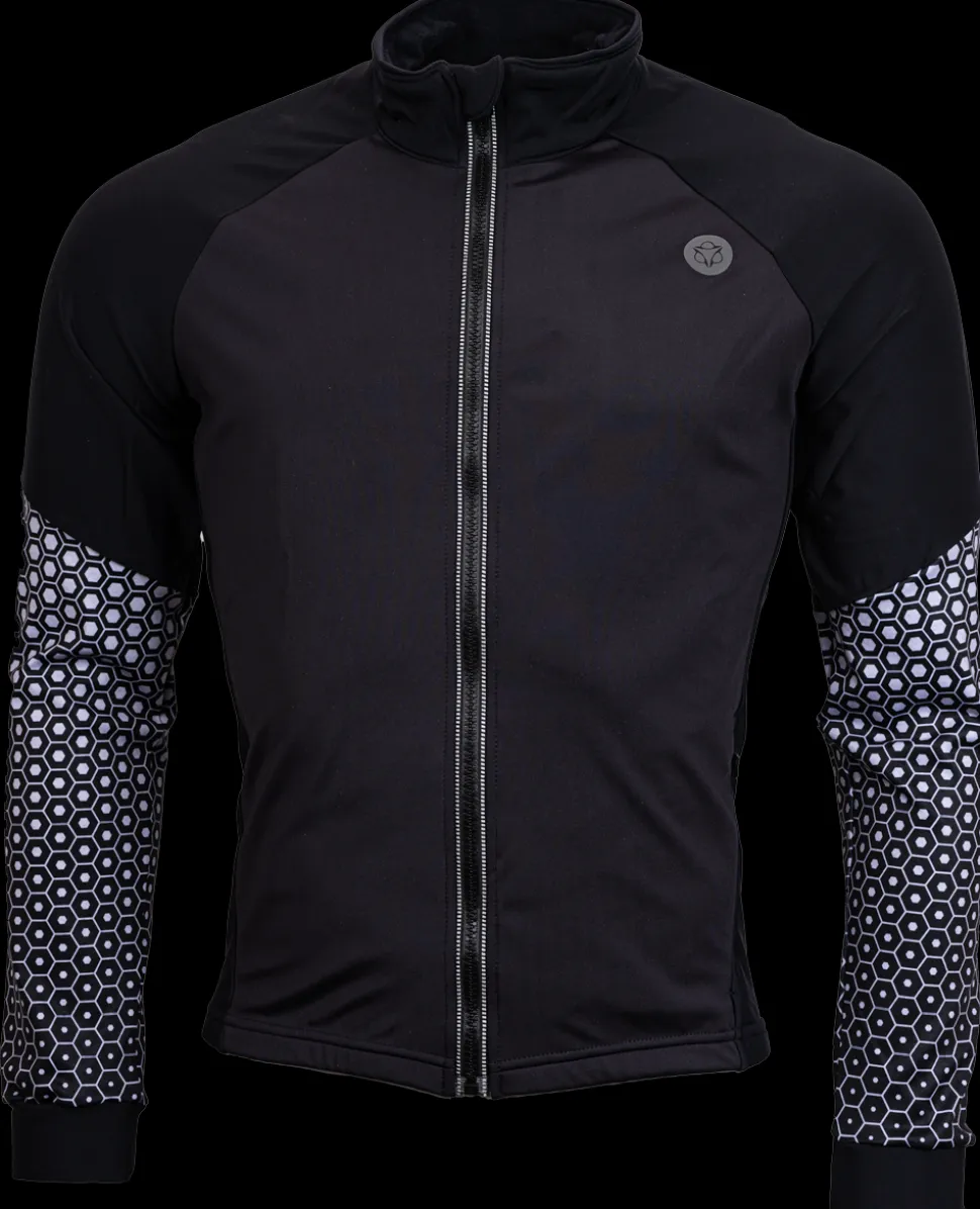 AGU Thermo schaatsjack zwart/wit