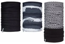Avento colsjaal set van 3 zwart/wit