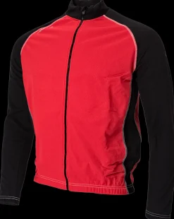 Avento schaatsjack windstopper zwart/rood