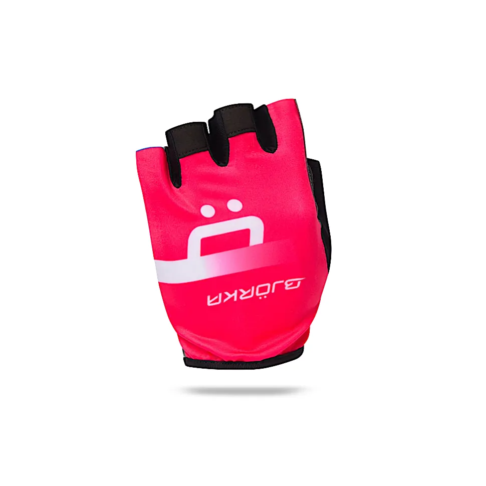 Bjorka Wielerhandschoen Isoard Pink Fluo/Black