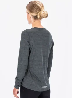 Fusion womens C3 long sleeve grey