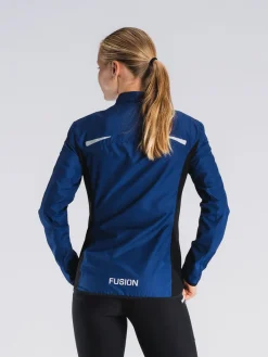 Fusion womens S1 run jacket night blue