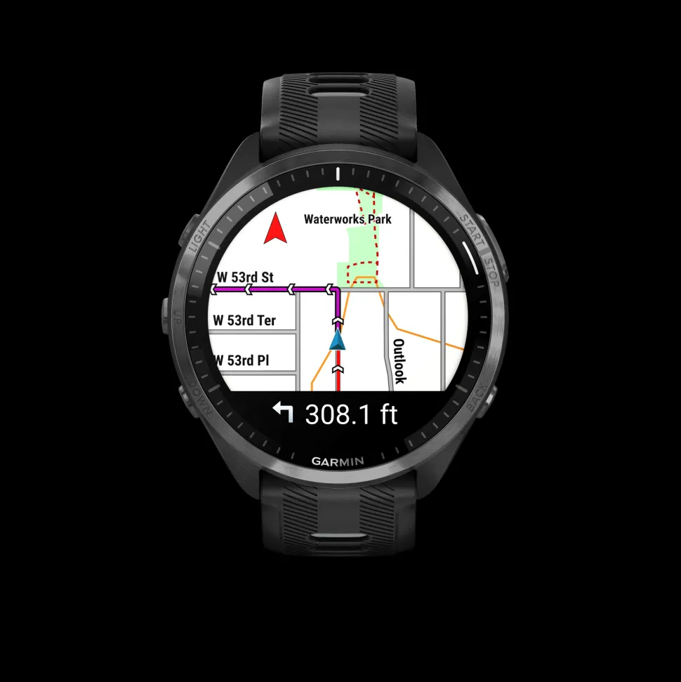 Garmin Forerunner 965 zwart met carbon grey DLC titanium