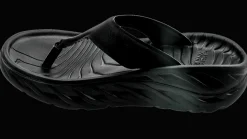 Hoka One One Women's Ora recovery flip - herstel slippers - black / dark gull gray
