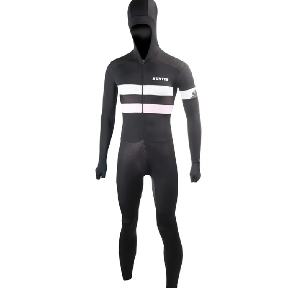 Hunter Speedsuit RTR lycra met cap Retro roze
