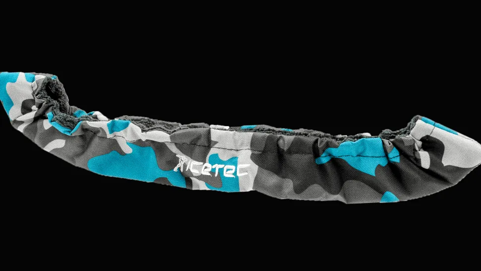 Icetec schaatsbeschermers camo lichtblauw