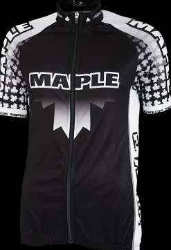 Maple Wielershirt Zwart/wit