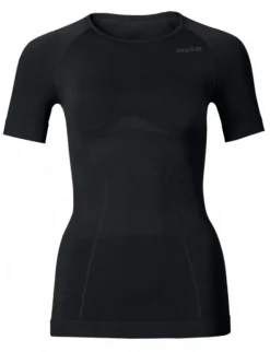 Odlo Dames Shirt Korte mouw/ Crew Neck Evolution light, Zwart
