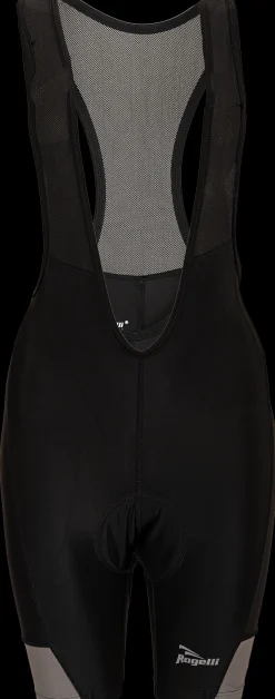 Rogelli Mondovi fietsbroek met bretels zwart/antraciet