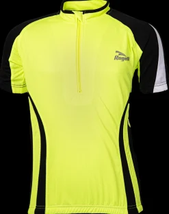 Rogelli Mura wielershirts kids fluo geel korte mouw
