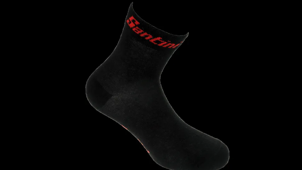 Santini Fietssokken ZwartRood
