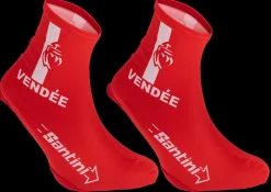 Santini lycra overschoen rood
