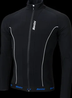Santini Windstopper Zwartprint Fietsjack