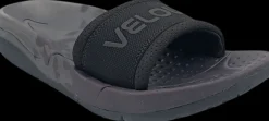 Velous laguna slide dark grey/black