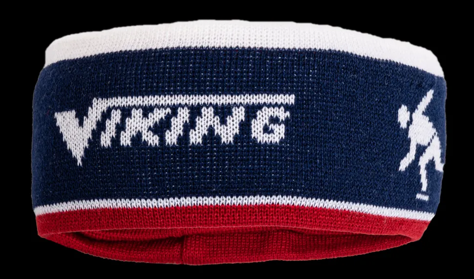 Viking hoofdband-muts blauw/rood/wit