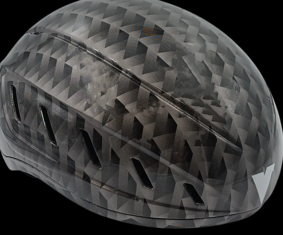 Viking schaatshelm grijs V-print